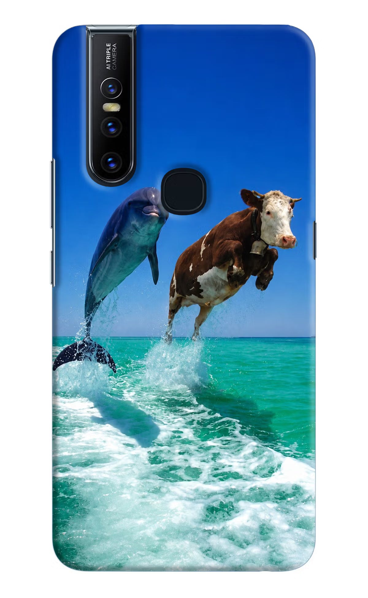 Dolphin vs Cow Vivo V15 Back Cover