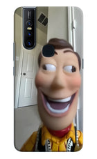 Side Eye Woody Vivo V15 Hard Case Back Cover by Casekaro