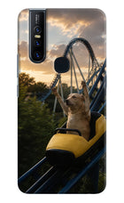 Rollercoaster Dog Vivo V15 Hard Case Back Cover by Casekaro