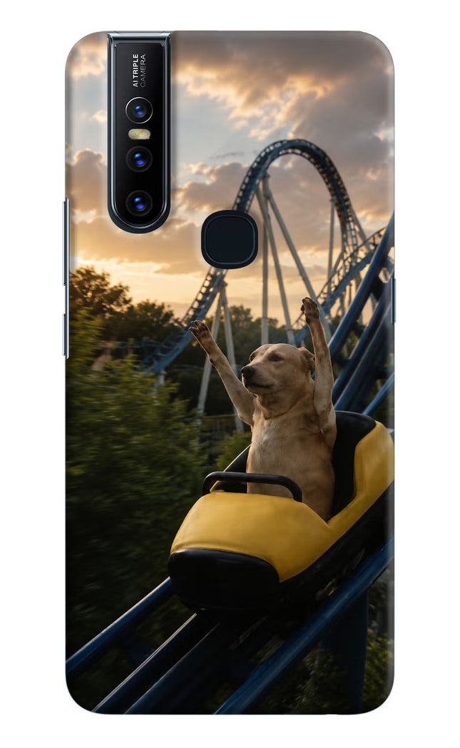 Rollercoaster Dog Vivo V15 Hard Case Back Cover by Casekaro