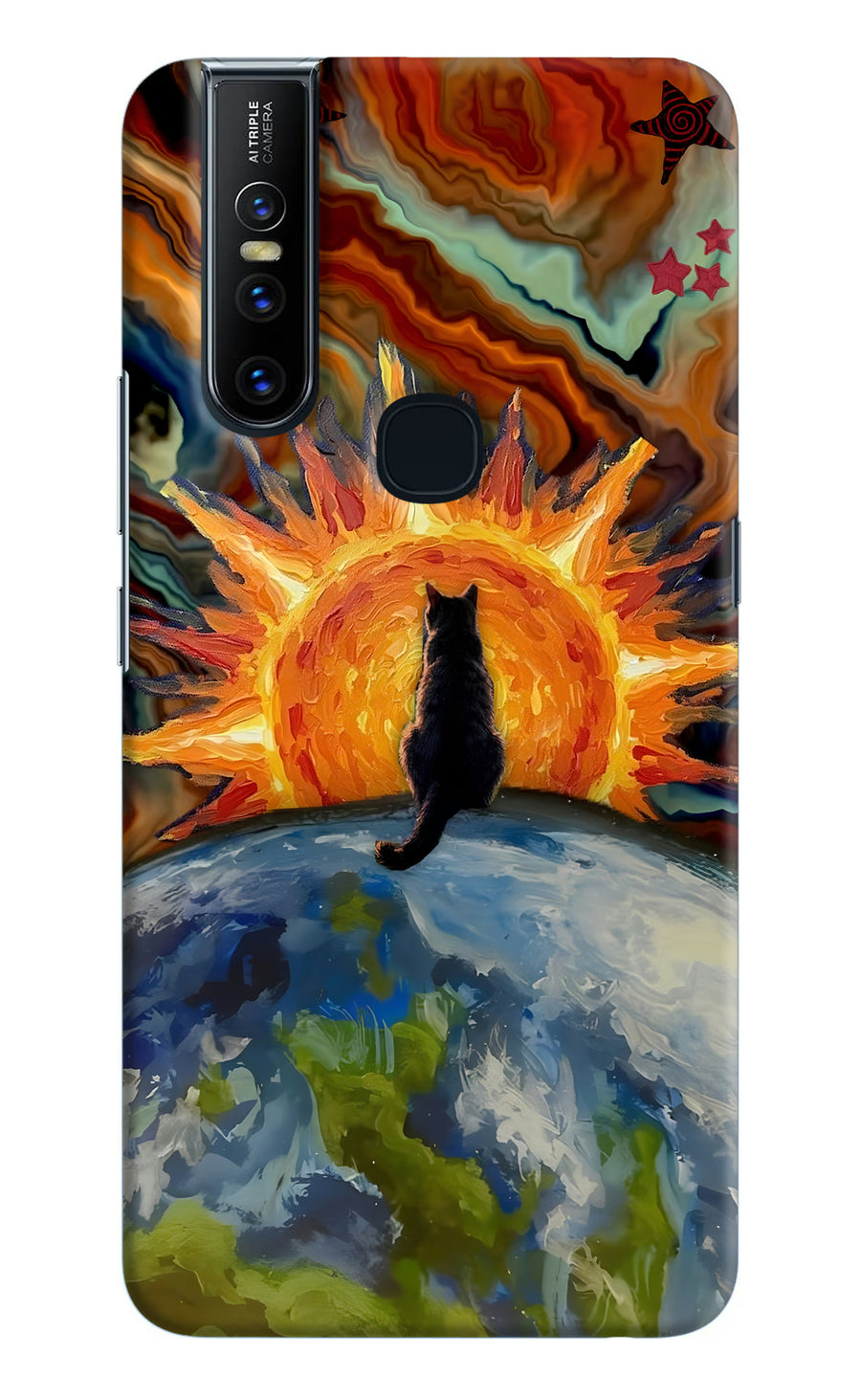 Sunrise Beyond Vivo V15 Back Cover, Hard case