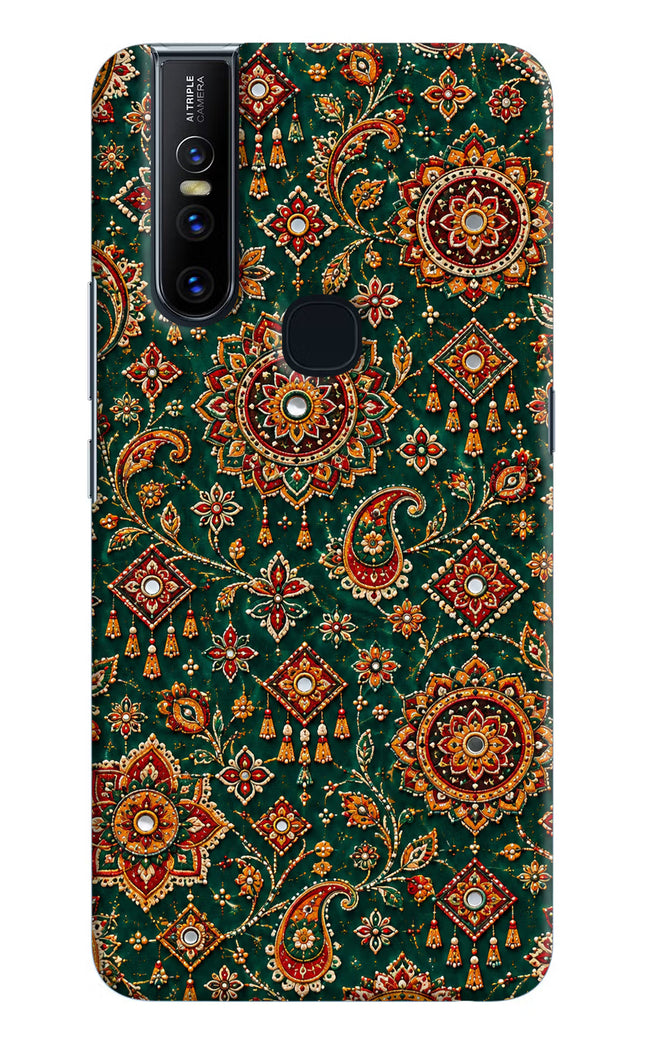 Green Pataka Vivo V15 Hard Case Back Cover by Casekaro