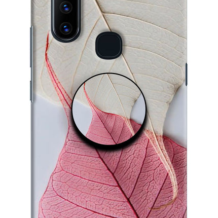 White Pink Leaf Vivo V15 Pop Case by Casekaro