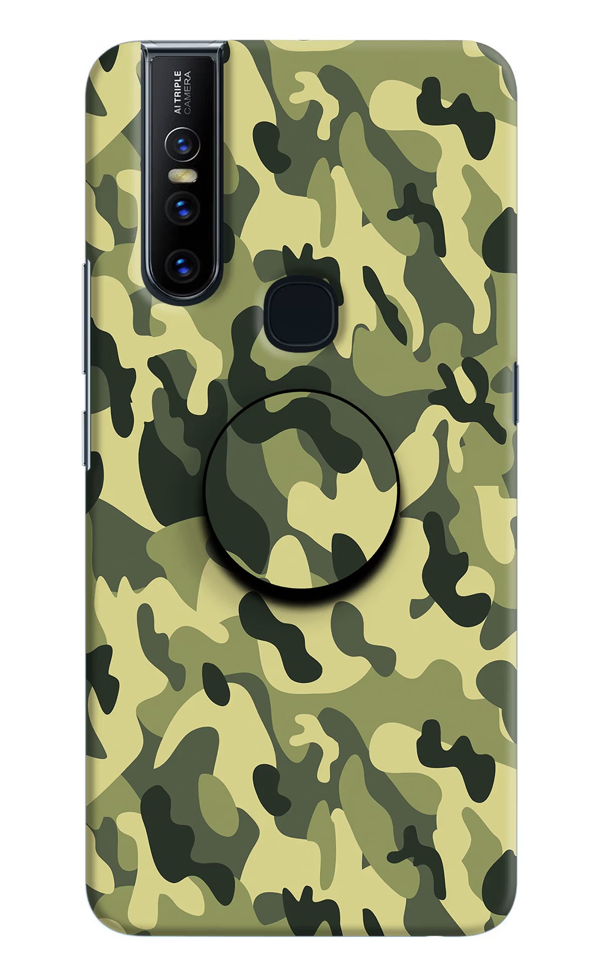 Camouflage Vivo V15 Pop Case by Casekaro