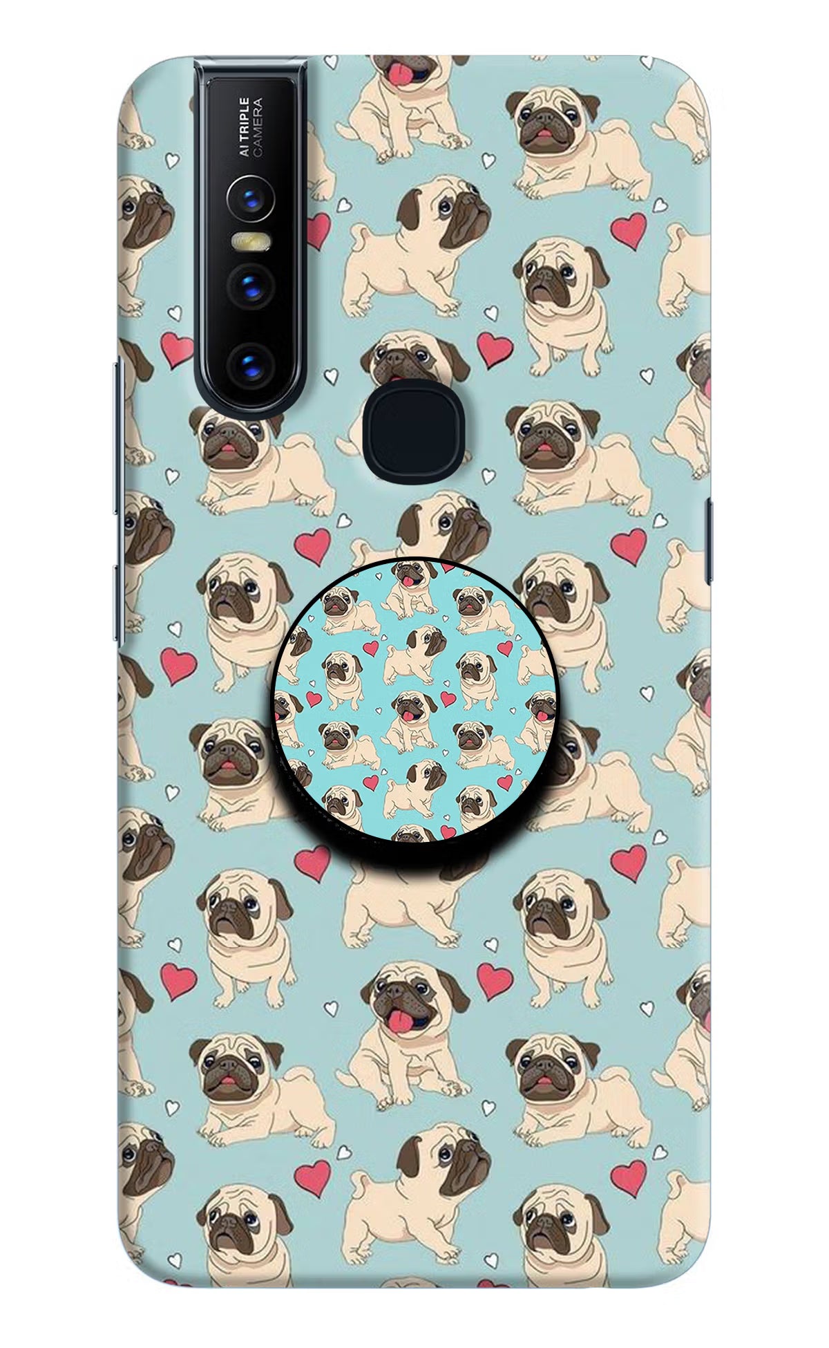 Pug Dog Vivo V15 Pop Case by Casekaro