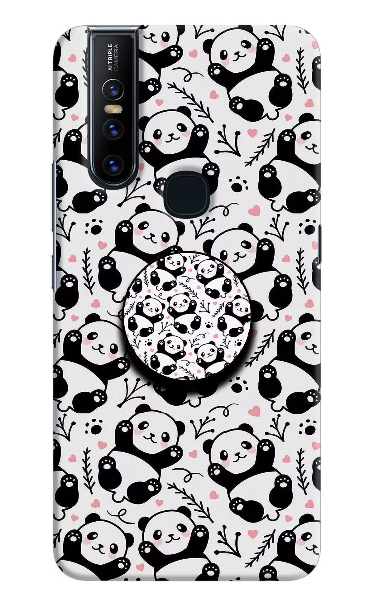 Cute Panda Vivo V15 Pop Case by Casekaro