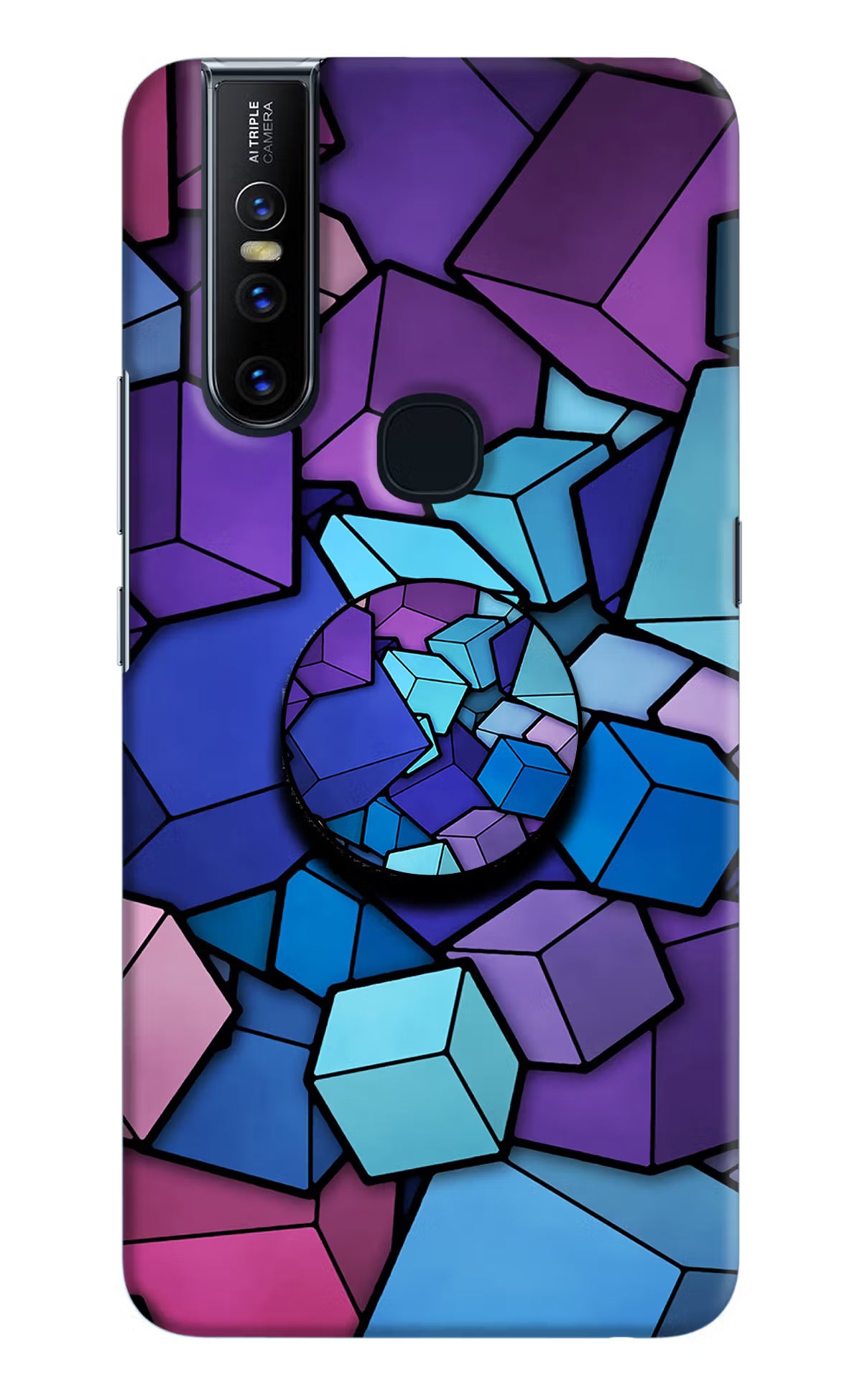 Cubic Abstract Vivo V15 Pop Case by Casekaro