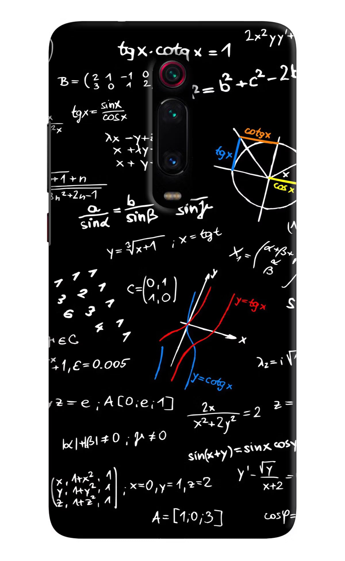 Mathematics Formula Redmi K20/K20 Pro Hard Case Back Cover by Casekaro