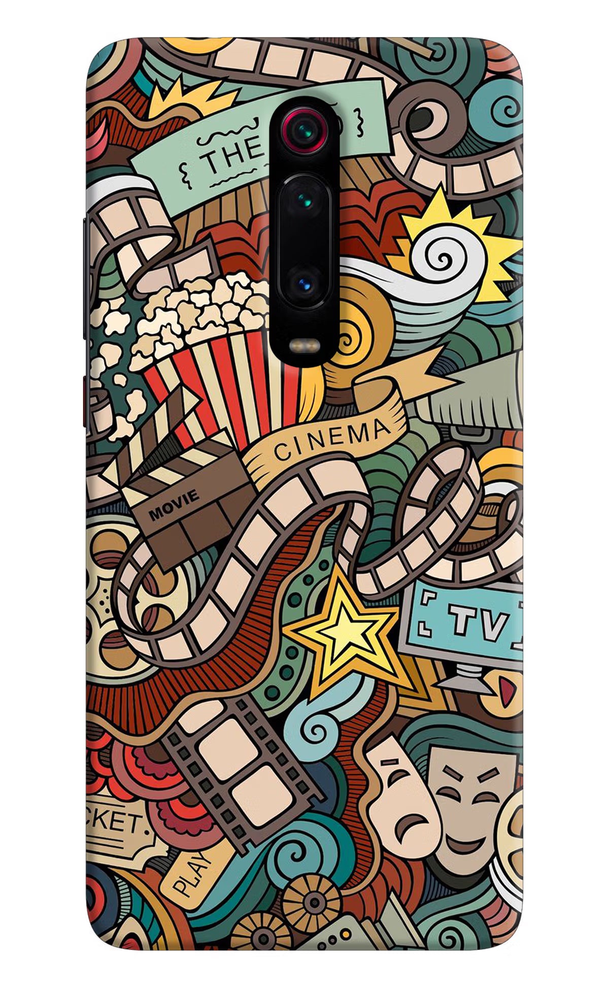 Cinema Abstract Redmi K20/K20 Pro Hard Case Back Cover by Casekaro