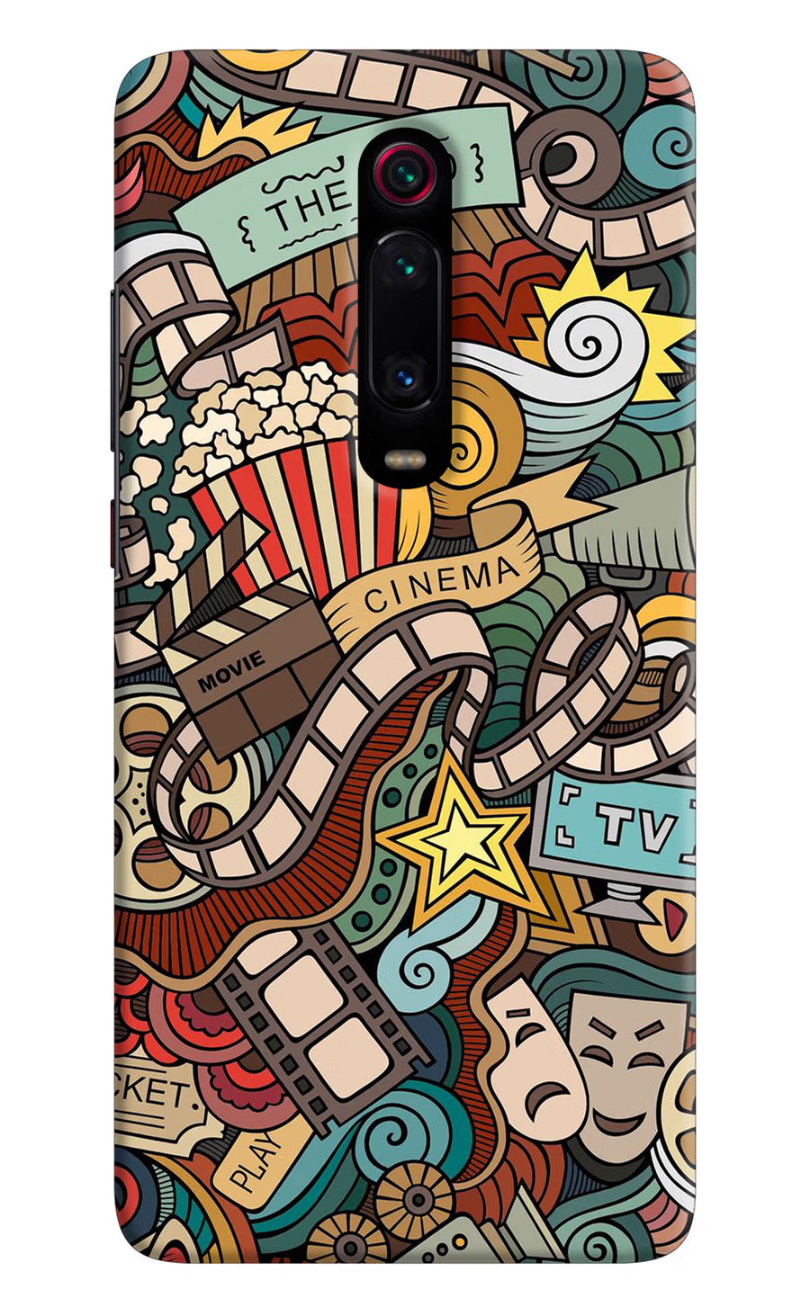 Cinema Abstract Redmi K20/K20 Pro Back Cover, Hard case
