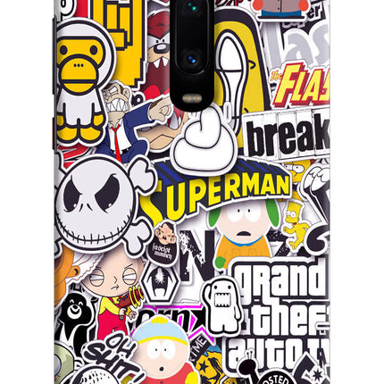 Sticker Bomb Redmi K20/K20 Pro Hard Case Back Cover by Casekaro