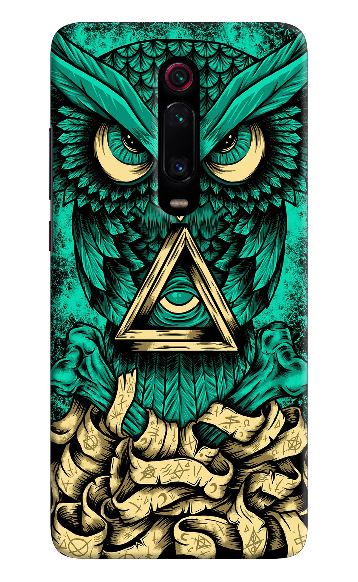 Green Owl Redmi K20/K20 Pro Hard Case Back Cover by Casekaro