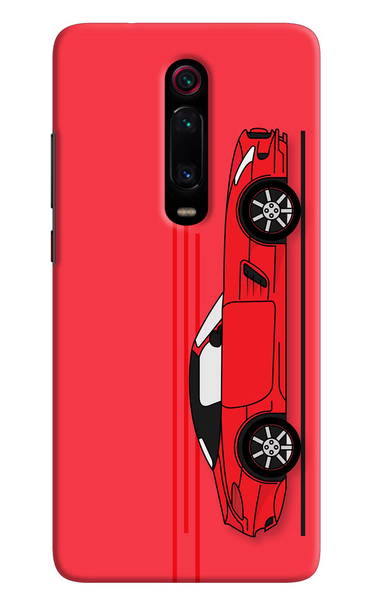 Red Velocity Redmi K20/K20 Pro Hard Case Back Cover by Casekaro