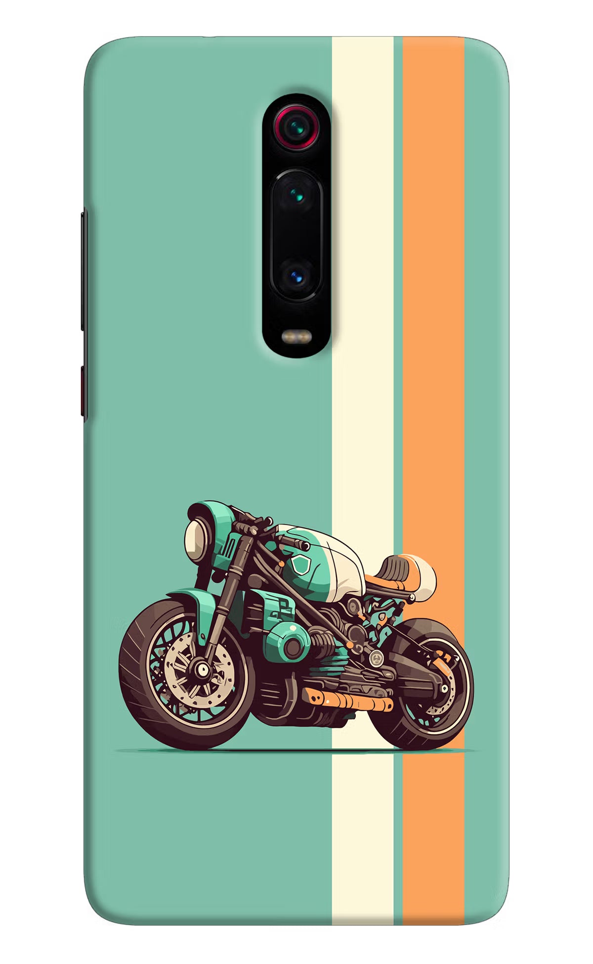 Striped Moto Drift Redmi K20/K20 Pro Hard Case Back Cover by Casekaro