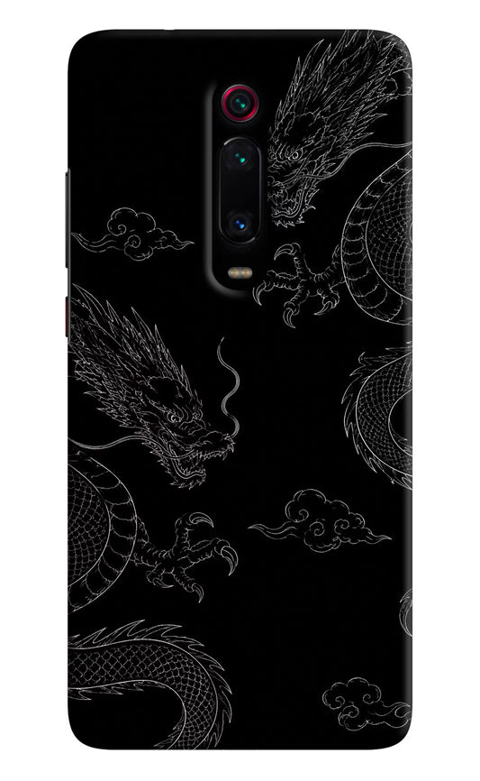 Twin Dragons Redmi K20/K20 Pro Hard Case Back Cover by Casekaro