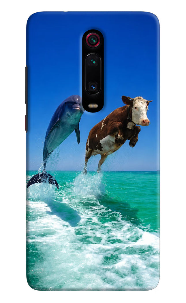 Dolphin vs Cow Redmi K20/K20 Pro Hard Case Back Cover by Casekaro
