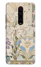 White Lily Redmi K20/K20 Pro Hard Case Back Cover by Casekaro