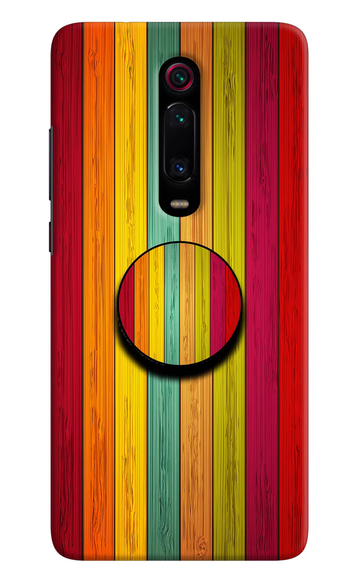 Multicolor Wooden Redmi K20/K20 Pro Pop Case by Casekaro