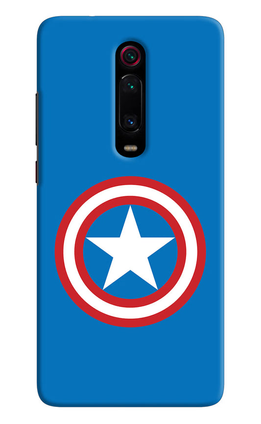 Captain America Logo Redmi K20 Pro Hard Case Back Cover by Casekaro