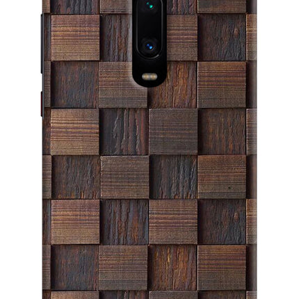 Wooden Cube Design Redmi K20 Pro Hard Case Back Cover by Casekaro