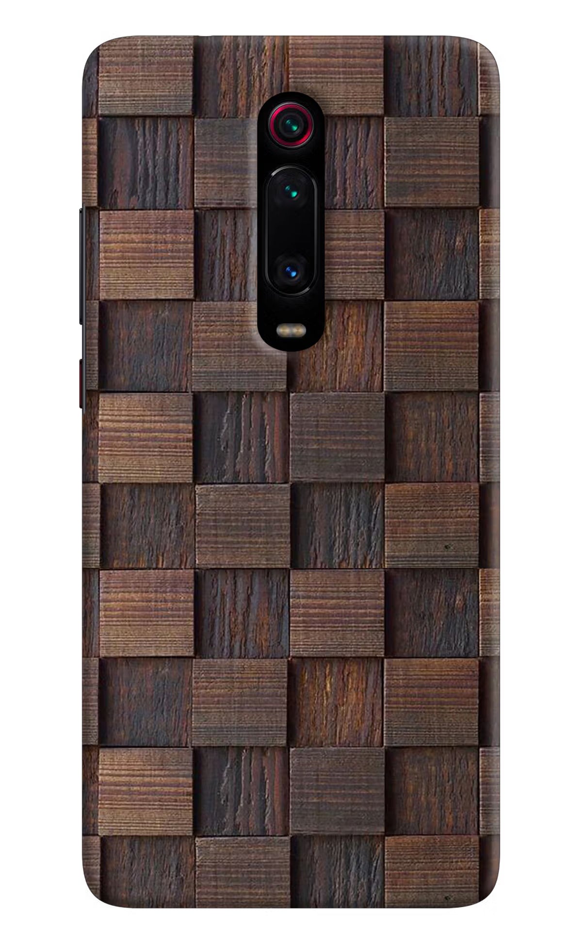 Wooden Cube Design Redmi K20 Pro Hard Case Back Cover by Casekaro