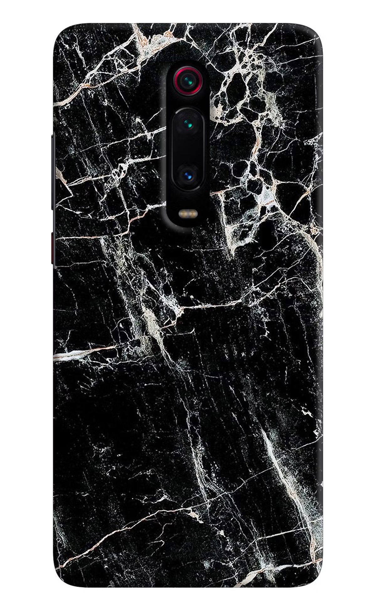 Black Marble Texture Redmi K20 Pro Hard Case Back Cover by Casekaro
