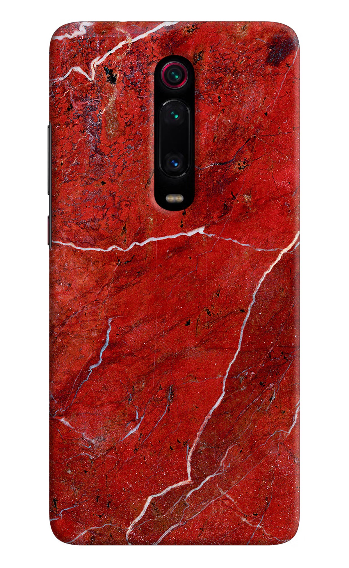 Red Marble Design Redmi K20 Pro Hard Case Back Cover by Casekaro