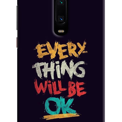 Everything Will Be Ok Redmi K20 Pro Hard Case Back Cover by Casekaro