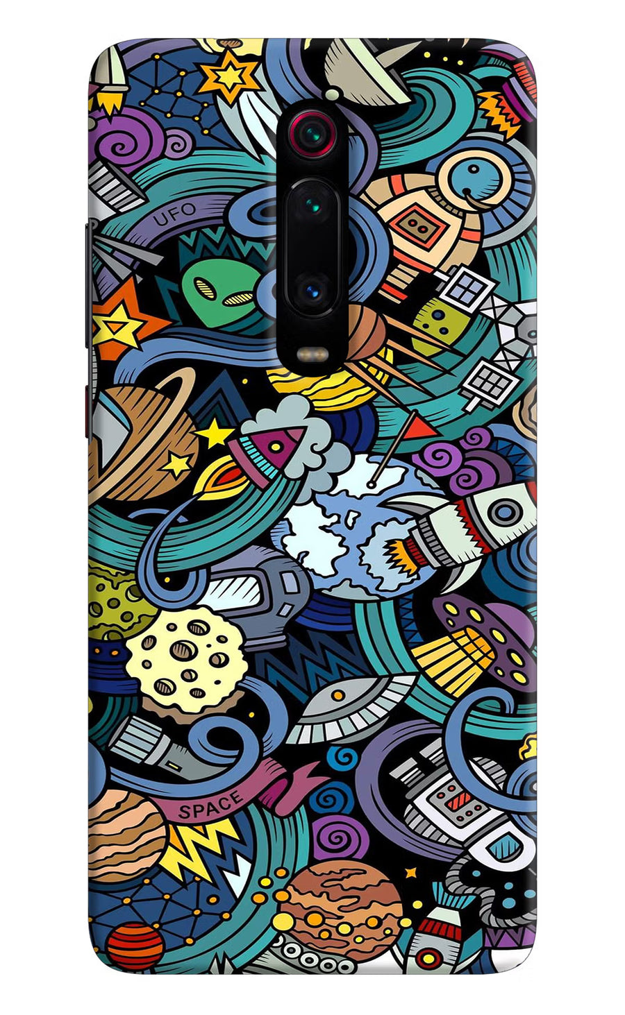 Space Abstract Redmi K20 Pro Back Cover, Hard case