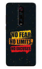 No Fear No Limits No Excuse Redmi K20 Pro Hard Case Back Cover by Casekaro