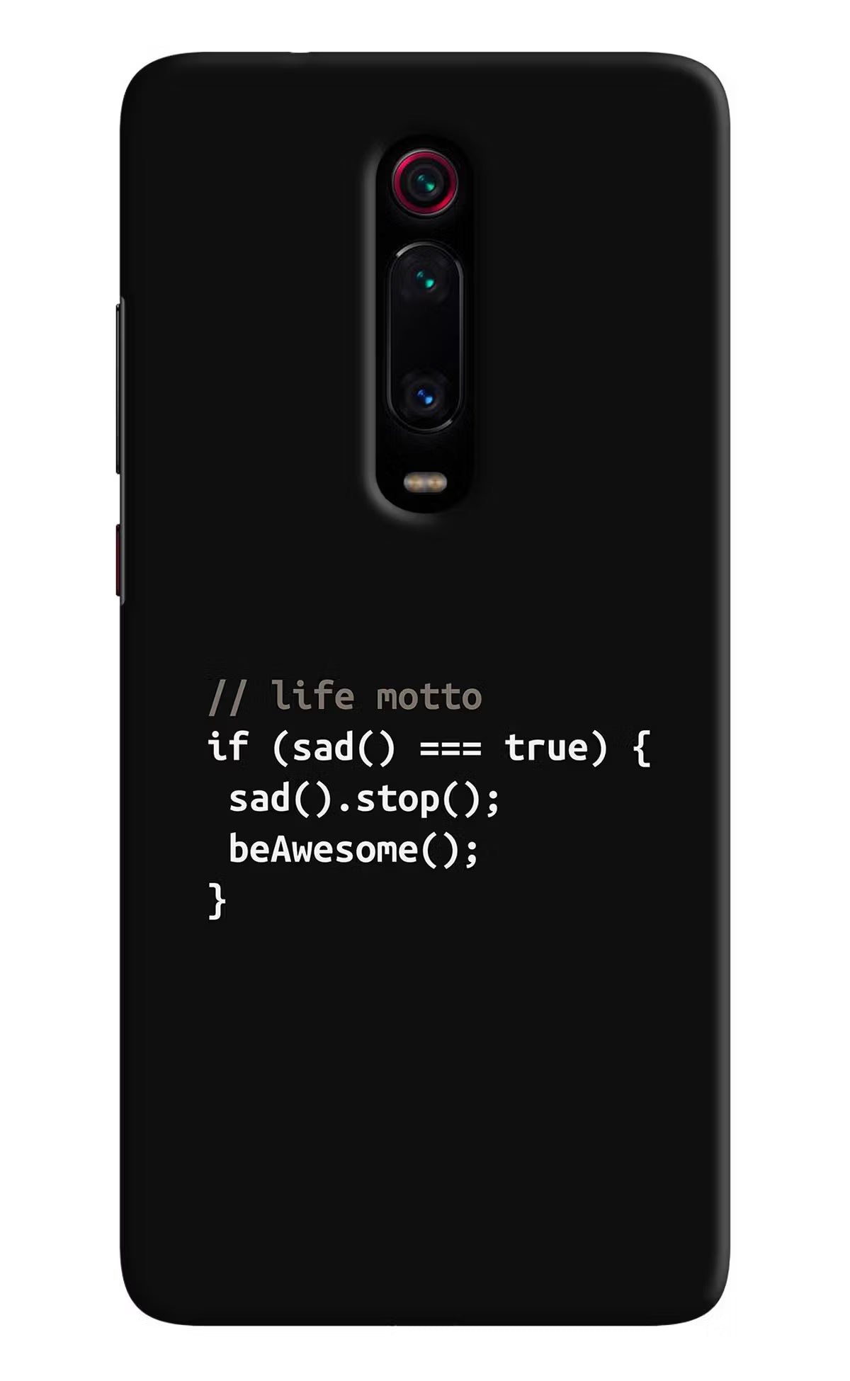 Life Motto Code Redmi K20 Pro Hard Case Back Cover by Casekaro