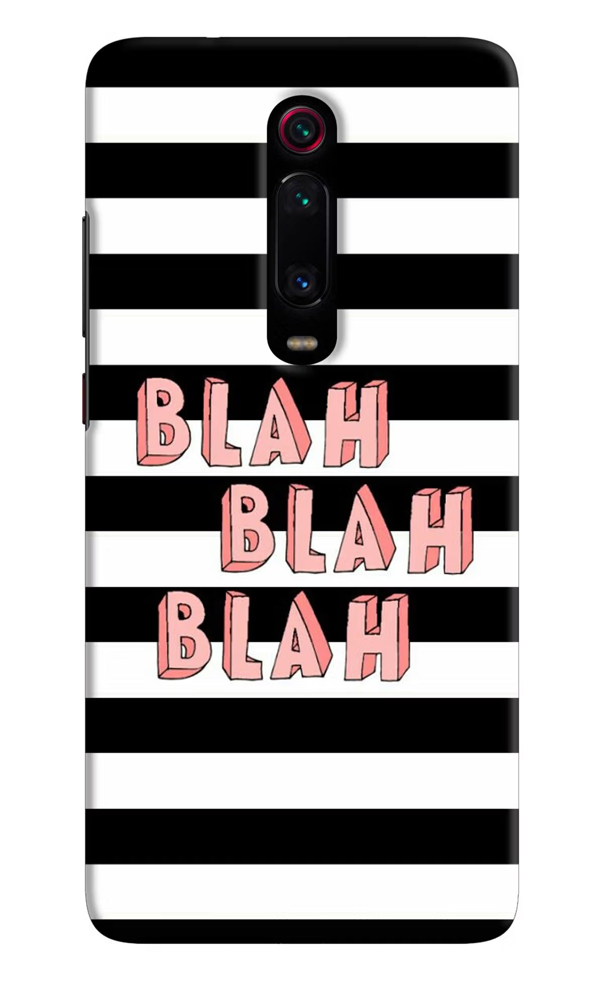 Blah Blah Blah Redmi K20 Pro Hard Case Back Cover by Casekaro