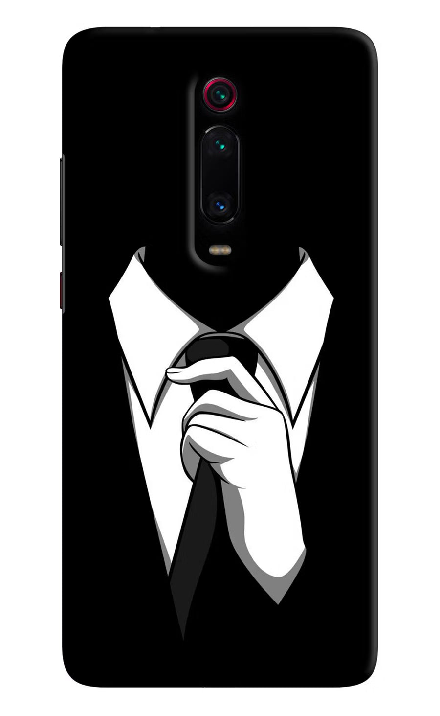 Black Tie Redmi K20 Pro Back Cover, Hard case
