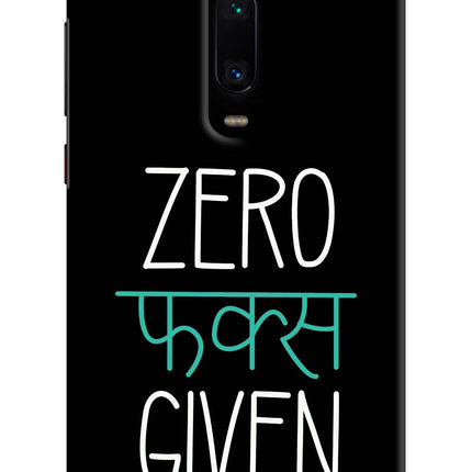 Zero Fucks Given Redmi K20 Pro Hard Case Back Cover by Casekaro