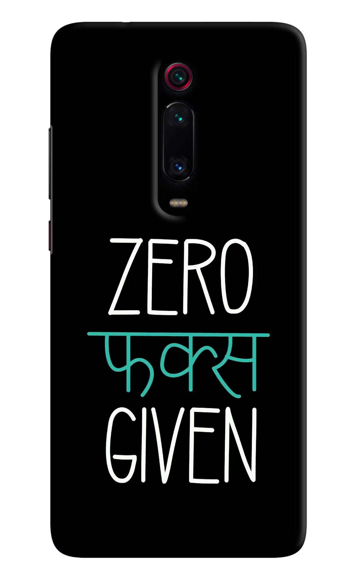 Zero Fucks Given Redmi K20 Pro Hard Case Back Cover by Casekaro