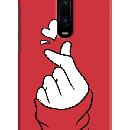 Korean Love Sign Redmi K20 Pro Hard Case Back Cover by Casekaro
