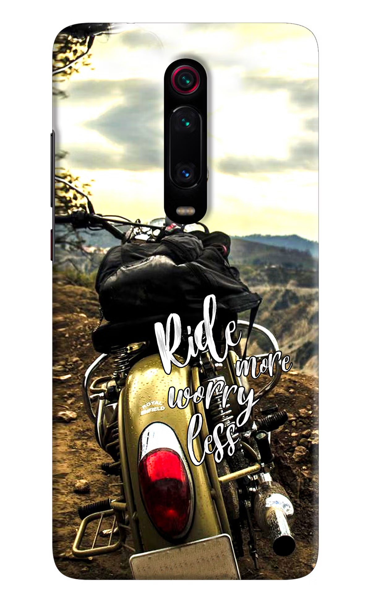 Ride More Worry Less Redmi K20 Pro Hard Case Back Cover by Casekaro