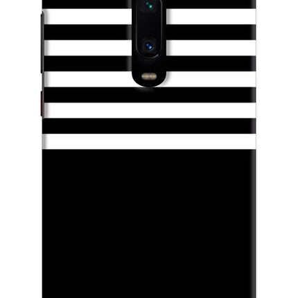 Black and White Print Redmi K20 Pro Hard Case Back Cover by Casekaro