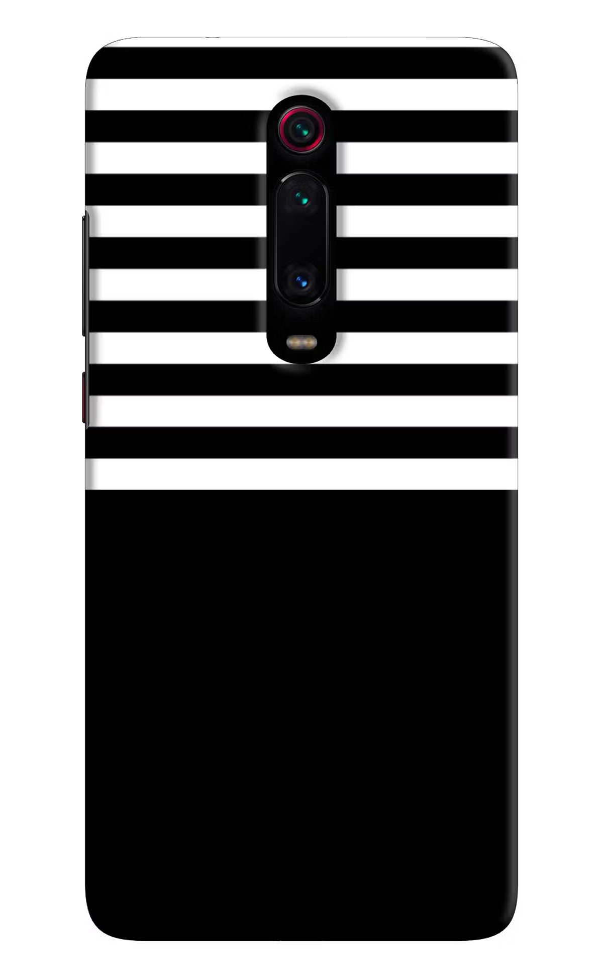 Black and White Print Redmi K20 Pro Hard Case Back Cover by Casekaro