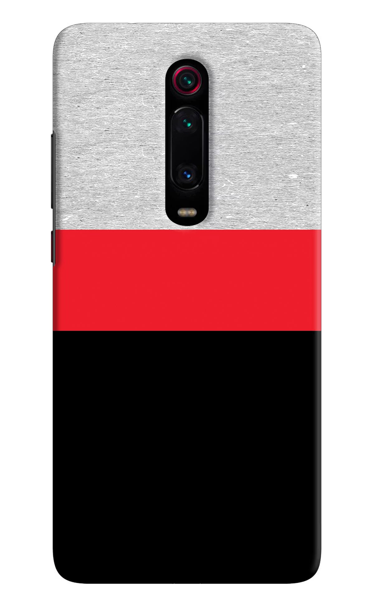 Tri Color Pattern Redmi K20 Pro Hard Case Back Cover by Casekaro