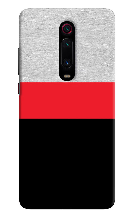 Tri Color Pattern Redmi K20 Pro Hard Case Back Cover by Casekaro