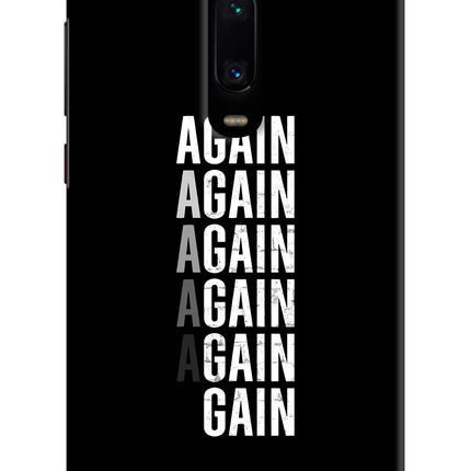 Again Again Gain Redmi K20 Pro Hard Case Back Cover by Casekaro