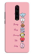 BTS names Redmi K20 Pro Hard Case Back Cover by Casekaro
