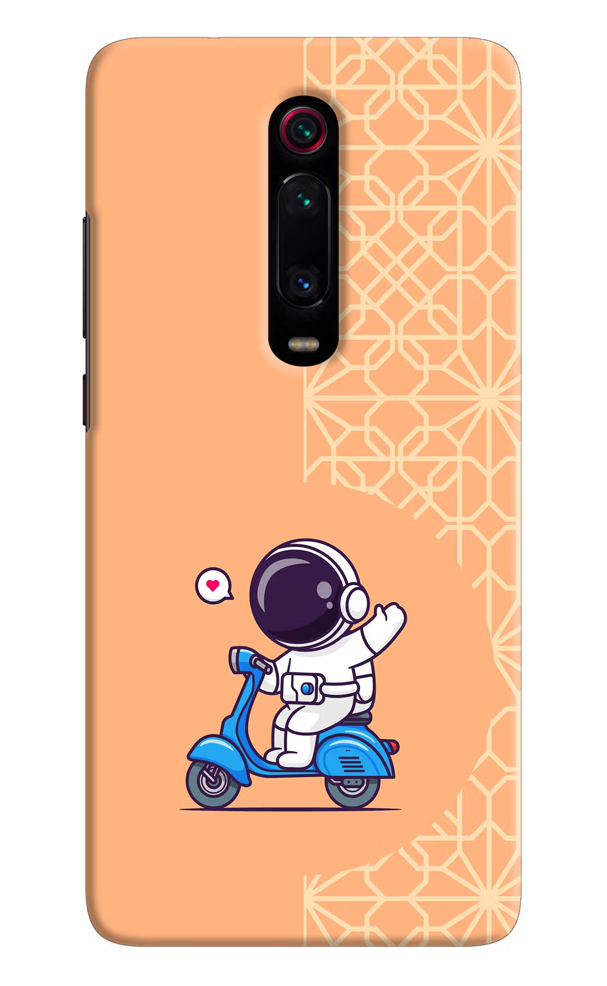 Cute Astronaut Riding Redmi K20 Pro Hard Case Back Cover by Casekaro