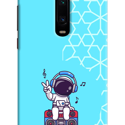 Cute Astronaut Chilling Redmi K20 Pro Hard Case Back Cover by Casekaro