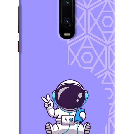 Cute Astronaut Chilling Redmi K20 Pro Hard Case Back Cover by Casekaro