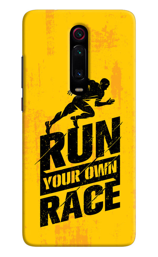 Run Your Own Race Redmi K20 Pro Hard Case Back Cover by Casekaro
