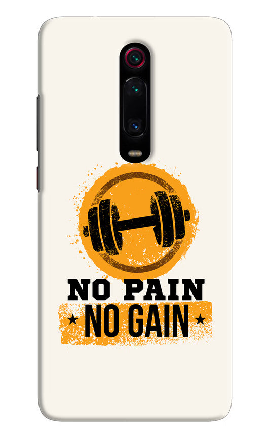 No Pain No Gain Redmi K20 Pro Hard Case Back Cover by Casekaro