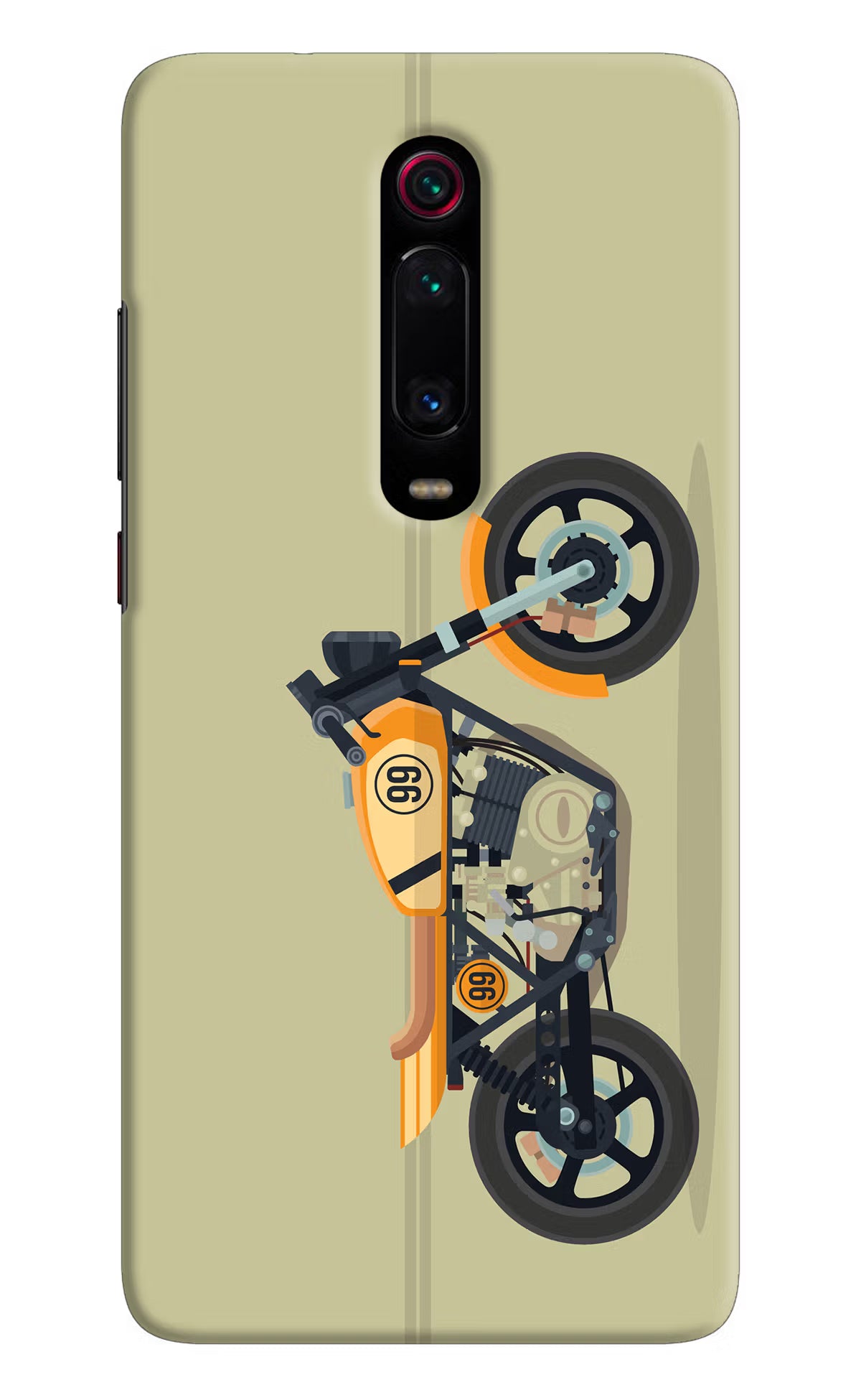 Vertical Speedster Redmi K20 Pro Hard Case Back Cover by Casekaro