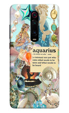 Aquarius Zodiac Redmi K20 Pro Hard Case Back Cover by Casekaro